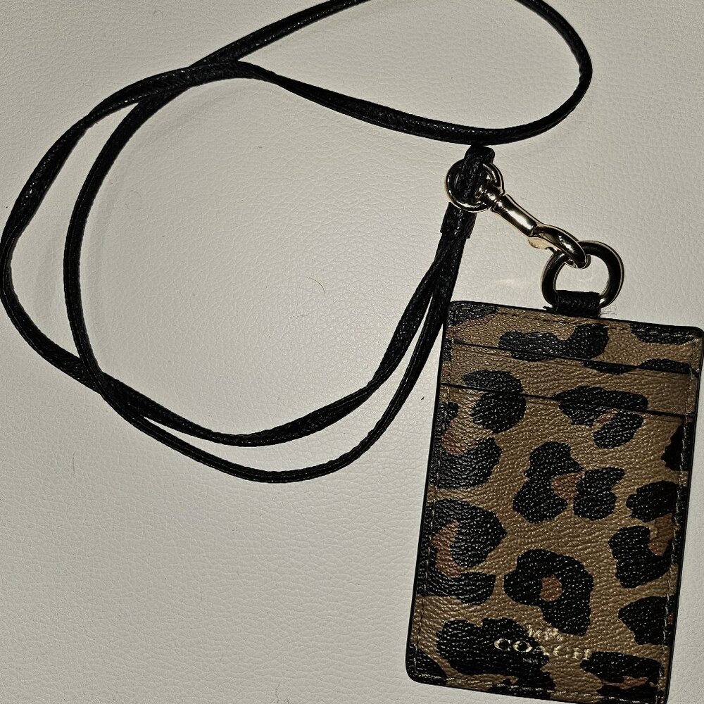 Authentic Coach Lanyard ID card case